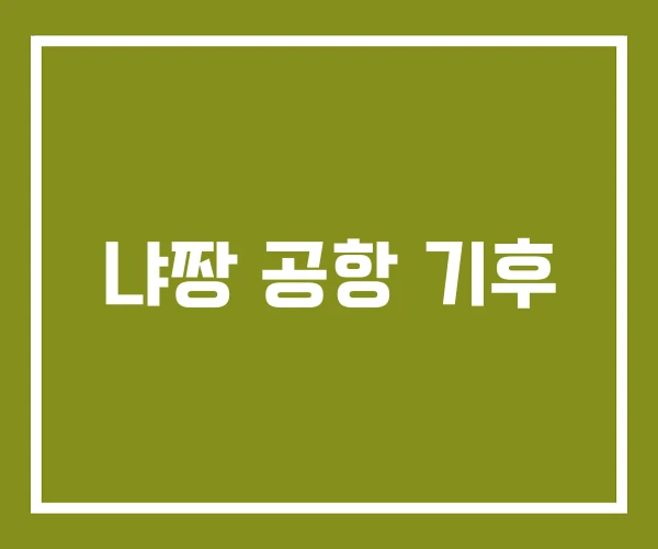 냐짱 공항 기후