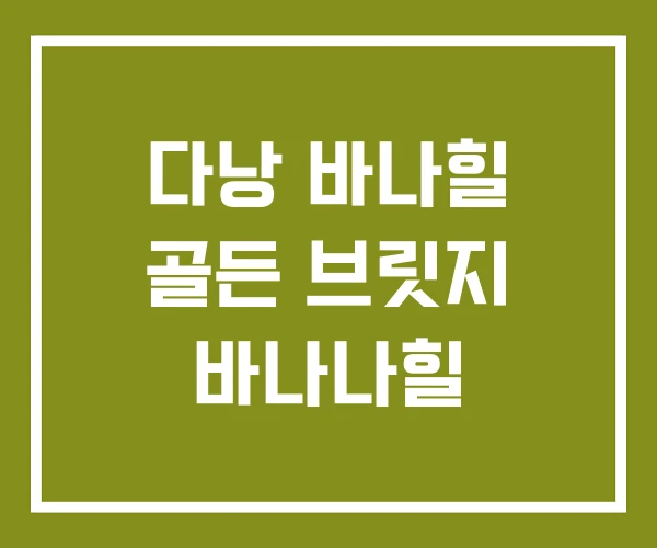 다낭 바나힐 골든 브릿지 바나나힐