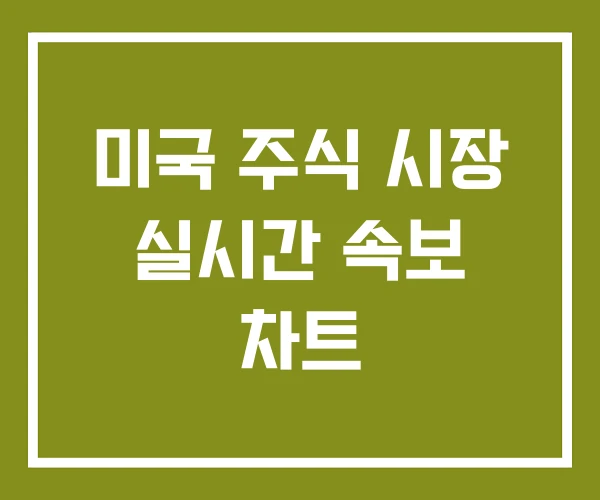 미국 주식 시장 실시간 속보 차트