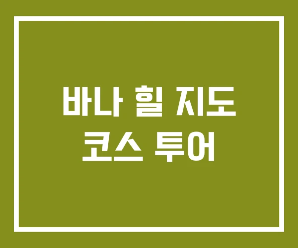 바나 힐 지도 코스 투어