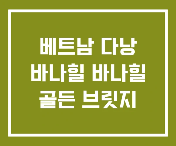 베트남 다낭 바나힐 바나힐 골든 브릿지