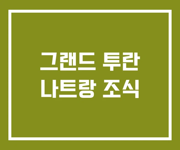 그랜드 투란 나트랑 조식