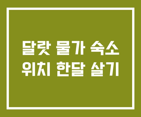 달랏 물가 숙소 위치 한달 살기