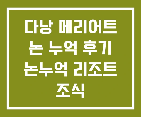 다낭 메리어트 논 누억 후기 논누억 리조트 조식 다낭 메리어트 논 누억 후기 논누억 리조트 조식