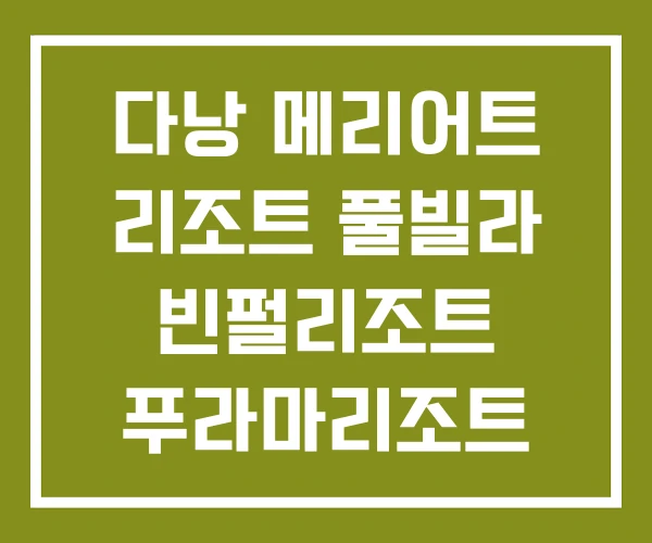 다낭 메리어트 리조트 풀빌라 빈펄리조트 푸라마리조트 다낭 메리어트 리조트 풀빌라 빈펄리조트 푸라마리조트