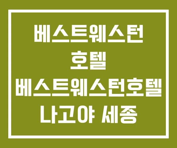 베스트웨스턴 호텔 베스트웨스턴호텔 나고야 세종