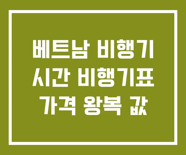 베트남 비행기 시간 비행기표 가격 왕복 값 베트남 비행기 시간 비행기표 가격 왕복 값