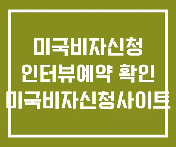 미국비자신청 인터뷰예약 확인 미국비자신청사이트 미국비자신청 인터뷰예약 확인 미국비자신청사이트